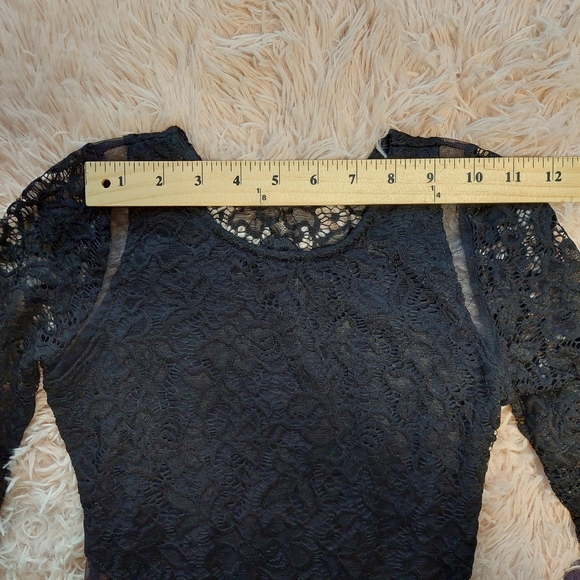 Abercrombie & Fitch Black Lace Mini Dress - Size XS - Picture 7 of 11